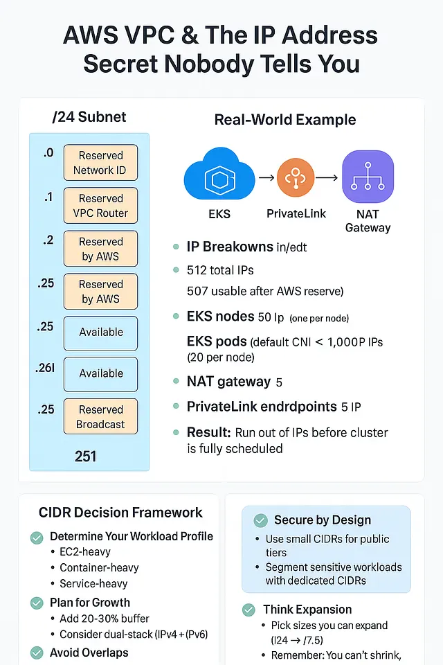 AWS子网IP保留规则示意图