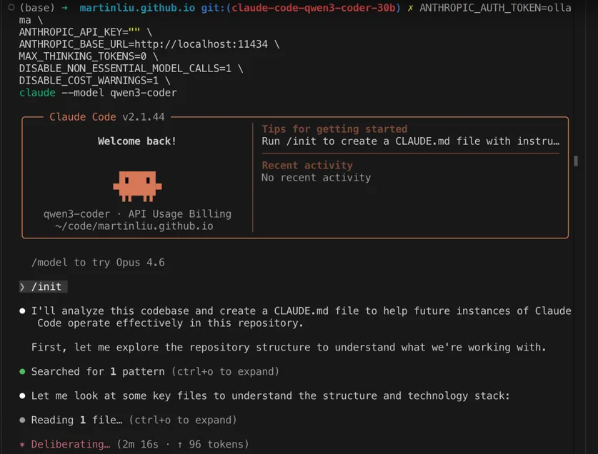 Ollama 日志窗口显示的调用情况