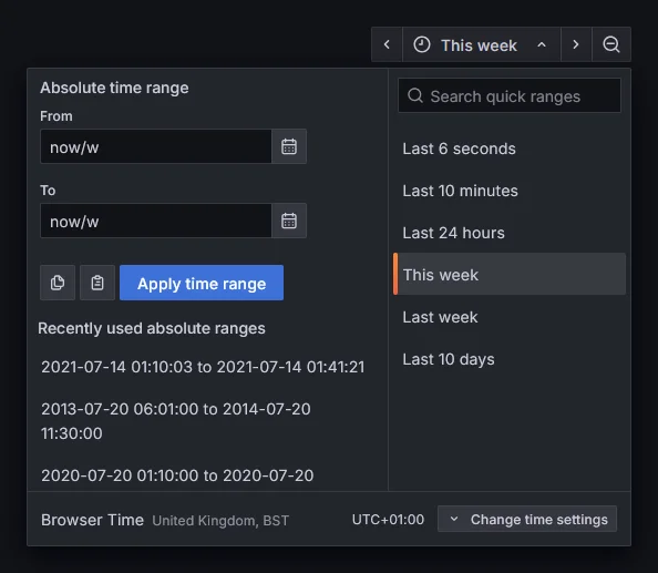 服务器配置时间范围的截图